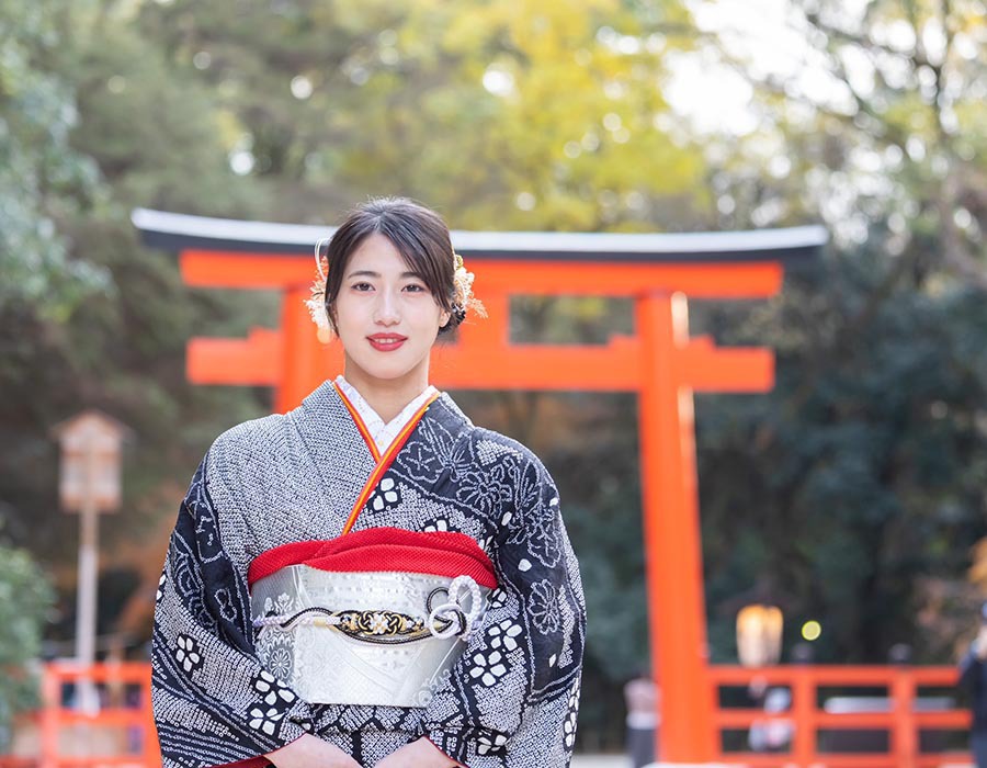 下鴨神社前撮り成人式