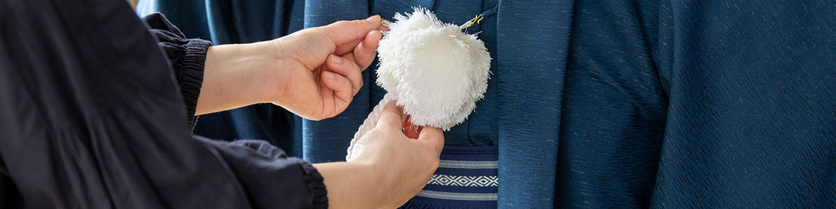 男性着物の着付け京都市北区